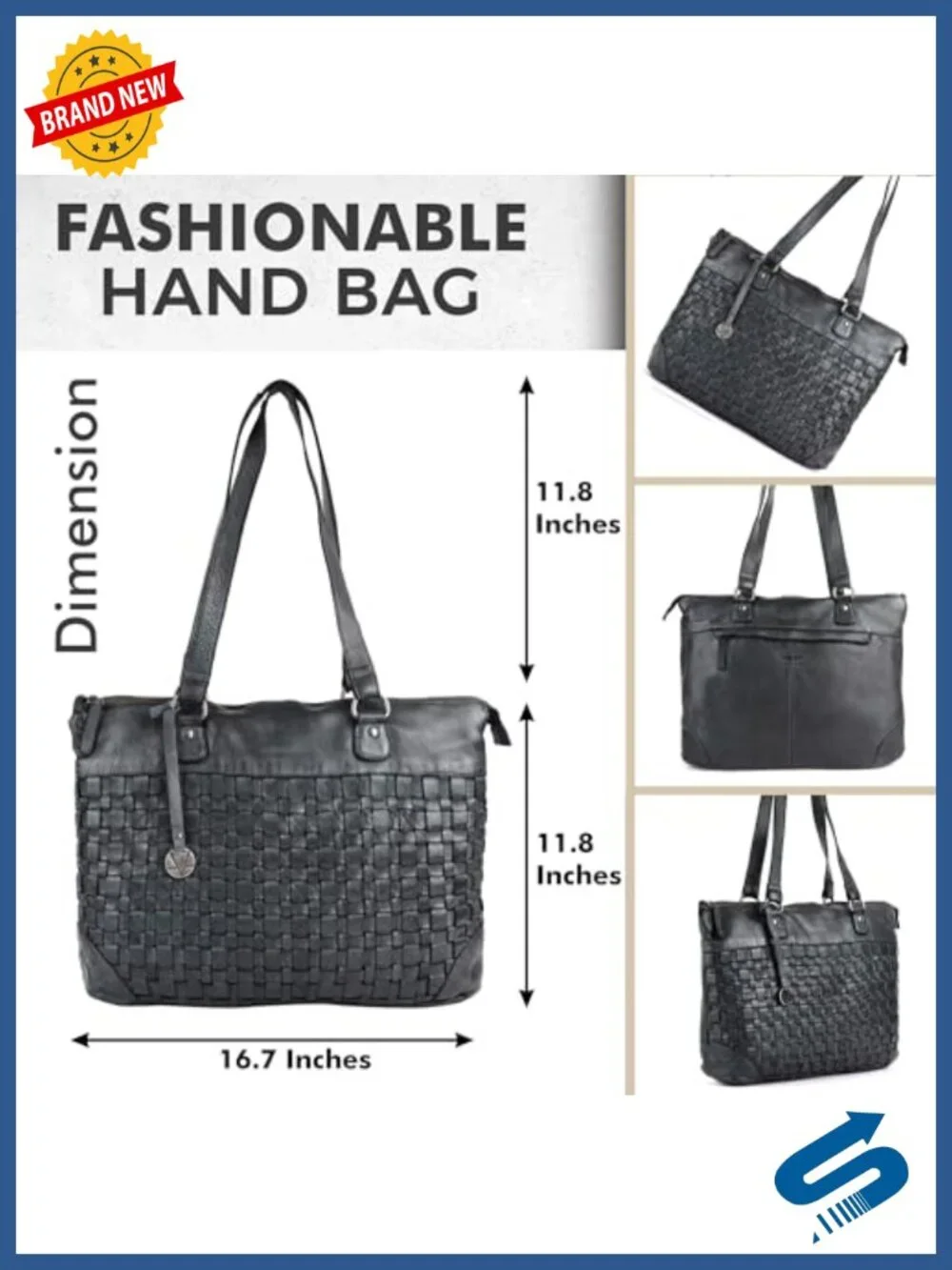 Genuine Leather Women's Tote Handbags & Satchel Purse | Shoulder Bag with Top